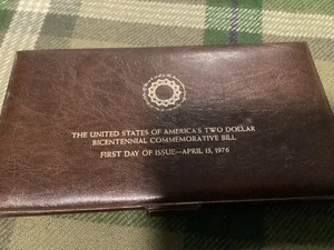 Bicentennial Commemorative Two Dollar Bill First Day of Issue  April 13, 1976 - Picture 1 of 5