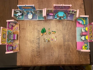 Polly Pocket 1999 Vintage Dream Builders Deluxe Mansion mit Personen & Zubehör - Bild 1 von 9