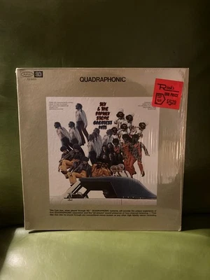 Sly & The Family Stone GREATEST HITS LP Vinyl QUADRAPHONIC IN SHRINK VG+ - Image 1 of 3