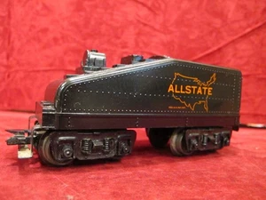 VINTAGE MARX 027 GAUGE PLASTIC 6" ALLSTATE SLOPE BACK TENDER W/PLASTIC TRUCKS - Foto 1 di 12
