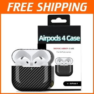 Echte 3K Kohlefaser Abdeckung für Airpods 4 - Kratzfest - Bild 1 von 10
