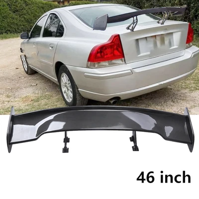 47" Fiber Rear Trunk Spoiler Wing Adjustable GT-Style For Volvo S40 S60 S80 Foto 1 de 4