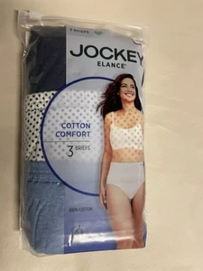 Jockey Elance Plus Size 11. Cotton Comfort Briefs, 3 Pack - Picture 1 of 4