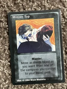 Minion Tap 1994 Vampire Eternal Stuggle Jyhad # 1st Edition - Picture 1 of 2