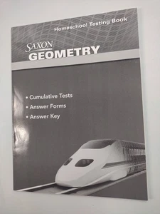 Saxon Geometry: Homeschool Testing Book Trade Paperback Tests and Answers - Picture 1 of 8