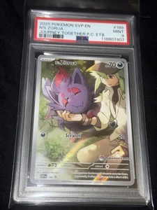 N's Zorua 189 Sv: Scarlet & Violet Promo Karten PSA 9 - Rare Pokémon Center Stamp - Bild 1 von 3
