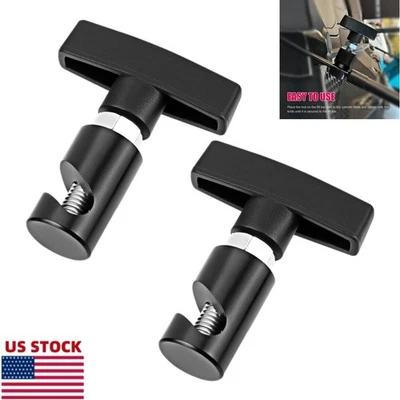 2PCS Car Hood Prop Rods Struts Holder Auto Hood Stay Stopper Lift Support Clamp - Image 1 of 4