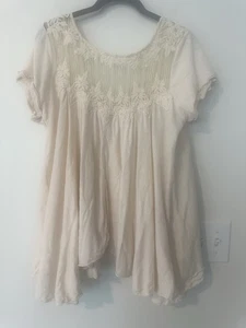 Free People Boho Babydoll Top M - Foto 1 di 7