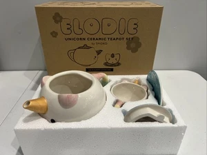 SMOKO Elodie Einhorn Teeservice mit Teekanne, Tasse & Untertasse Neu - Bild 1 von 5