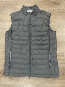 Peter Millar Puffer Vest All Course Men’s Gray Iron Size Medium Golf - Picture 1 of 8