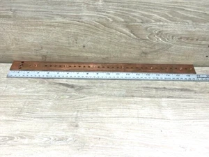 Kupfer Masse Sammelschiene 1/8"x 1 1/2"x 19" Sammelschiene Stromverteiler Ausschlachten A2 - Bild 1 von 7