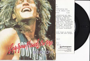 Bon Jovi ‎-Lay Your Hands On Me- 7" 45 Limited Edition, Postercover, Vertigo - Bild 1 von 1