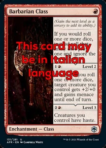 MTG BARBARIAN CLASS FOIL EXC - CLASSE DEL BARBARO - AFR - MAGIC - Picture 1 of 1