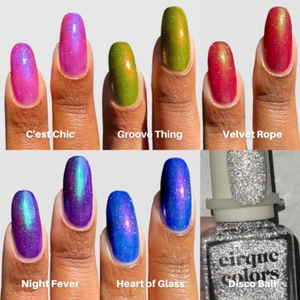 Cirque Colors Cosmic Discotheque Collection Shimmer Flash Glitter Nail Polish - Picture 1 of 37