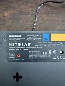 ✅ Router Gigabit Inalámbrico Doble Banda Netgear N600 - WNDR3700 V3 - Usado - Funciona - Imagen 1 de 9