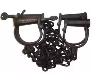 Handmade handcuff Georgetown Prisoner Transfer Iron 4Handcuffs - Picture 1 of 2