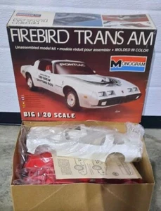 Vtg Monogram Model Car Kit #2407 Firebird Trans Am Open Box Complete 1:20 Scale - Picture 1 of 13