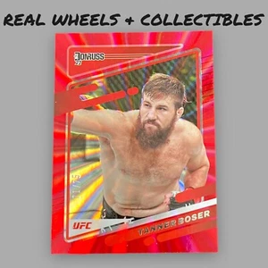 2022 Panini Donruss UFC Tanner Boser /75 Red Holo Laser 71/75 Heavyweight - Picture 1 of 3