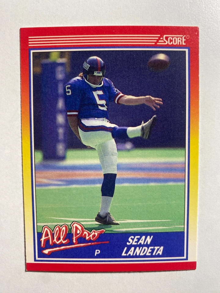 1990 SCORE #578 SEAN LANDETA NM-MT NFL FOOTBALL CARD - Image 1 of 1