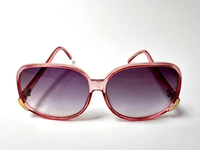 Vintage Sunglasses Gold accent, rose, oversized, pink, scratched - Изображение 1 из 4