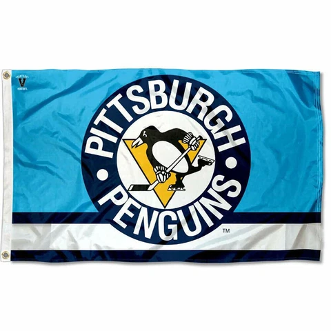 Pittsburgh Penguins Flag 3ft X 5ft  Man Cave, Garage Cover
