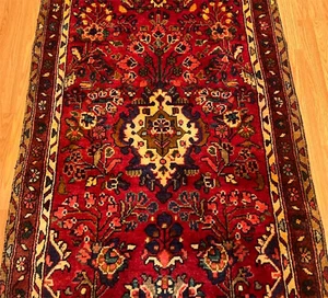 3,5 x 10 Handarbeit 60er Jahre Bakhtiari Flur Läufer_Naturfarben Wolle_Top - Bild 1 von 13