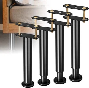 Adjustable Height Bed Frame Center Support Legs with Wider Base,Bed Support Legs - Picture 1 of 7