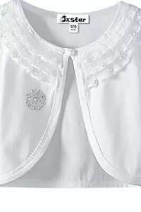Girls Lace Bolero Shrug Cardigan For Little Girls for Age 10 to 11 - Picture 1 of 12