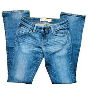 Abercrombie & Fitch The A&F Boot Mid-Rise Slim Fit Jeans Size 4R 27x33 - Picture 1 of 11