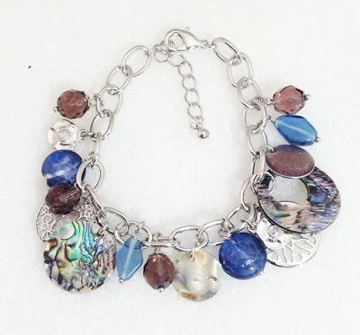 Браслет с абалоном и стеклянными бусинами Lia Sophia NEPTUNE / WINDSONG - Изображение 1 из 3