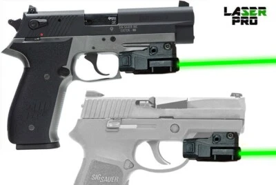 LASERPRO Green Laser Sight for SIG Sauer P250 FS SP2022 Mosquito P365X-MACRO & w/ rails
