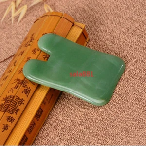 Natural Jade Stone Gua Sha Tools SPA Message Tool Jade Gua Sha Tool U Shape - Picture 1 of 5