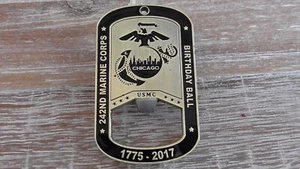 USMC 24th Marines 2nd BTN 242nd Birthday Ball 2017 Challenge Coin #889X - Bild 1 von 8