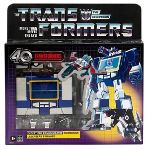 FIGURA HASBRO TRANSFORMERS RETRO 40 ANIVERSARIO G1 SOUNDWAVE LASERBEAK RAVAGE - Imagen 1 de 5