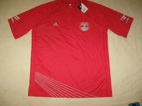 New York Red Bulls Soccer Jersey Shirt Adidas Men's Large MLS NYRB Metro Stars Cover