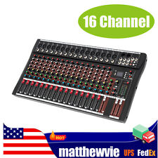 16 Channel Studio Mixer Bluetooth USB Live Sound Mixing Console Audio Equipment