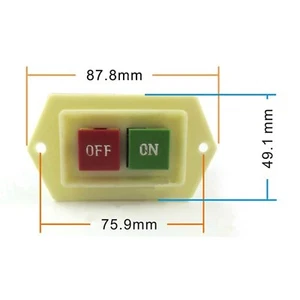 (1) Interruptor de taladro de banco tipo LC3-5 rojo verde interruptor de botón de encendido y apagado 5A 380VAC - Imagen 1 de 4