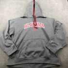 Alabama Crimson Tide Hoodie Mens XL Gray Spell Out Logo Sweatshirt Champion
