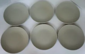 IKEA 18691 Beige Salad Bread Appetizer Six (6) Count 8" Plate Lot Romania Made - Picture 1 of 5