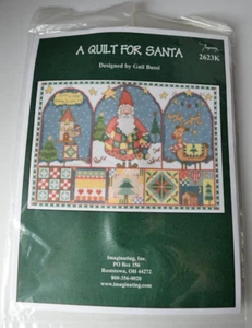 Imaginating Inc "A Quilt for Santa" Sealed Cross Stitch Kit 2623K by Gail Bussi - Picture 1 of 4