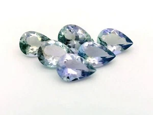 4,43 kt 6 STÜCK NATÜRLICHER GRÜN BLAUER TANSANIT EDELSTEIN AUS TANSANIA - Bild 1 von 7
