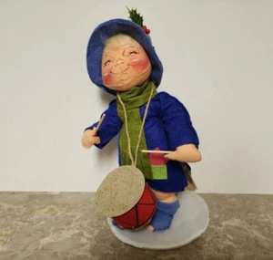 ALTE FRAUEN MIT TROMMEL - Vintage Annalee Mobilite Puppen Weihnachten (1990) - Bild 1 von 7