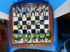 New ListingFlintstones vs. Jetsons chess set Franklin Mint + 2 extra pieces With paperwork