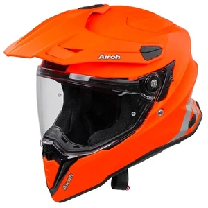 Airoh Commander Adventure ACU Gold Motorcycle Motorbike Helmet Matt Fluo Orange - Picture 1 of 5