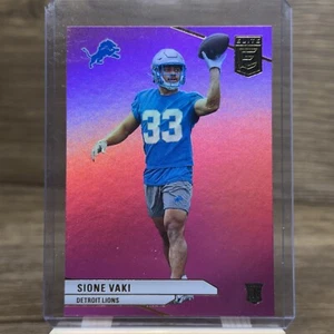 Sione Vaki 2024 Panini Donruss Elite Pink Foil RC #189 Detroit Lions Rookie - Picture 1 of 6