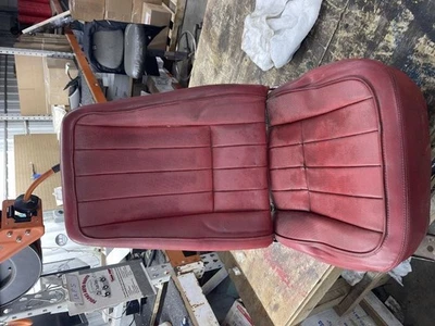 1968 1969 1970 1971 1972 CHEVY CORVETTE DRIVER SEAT OEM RED - Image 1 of 3