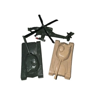 Lote de tanques vintage del ejército de Estados Unidos para juegos helicóptero verde tostado verde  Foto 1 de 3