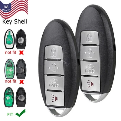 2 Remote Keyless Entry Shell Case for 2008 2009 Infiniti G35 G37 KR55WK48903 - Image 1 of 4