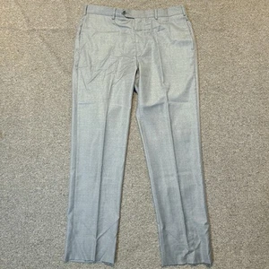Brooks Brothers 1818 Dress Pants 37x32 Regent Vitale Barberis Flat Front Gray - Picture 1 of 7