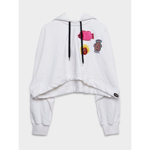 LOUIS VUITTON（LV） Felpa con cappuccio Yayoi Kusama cropped